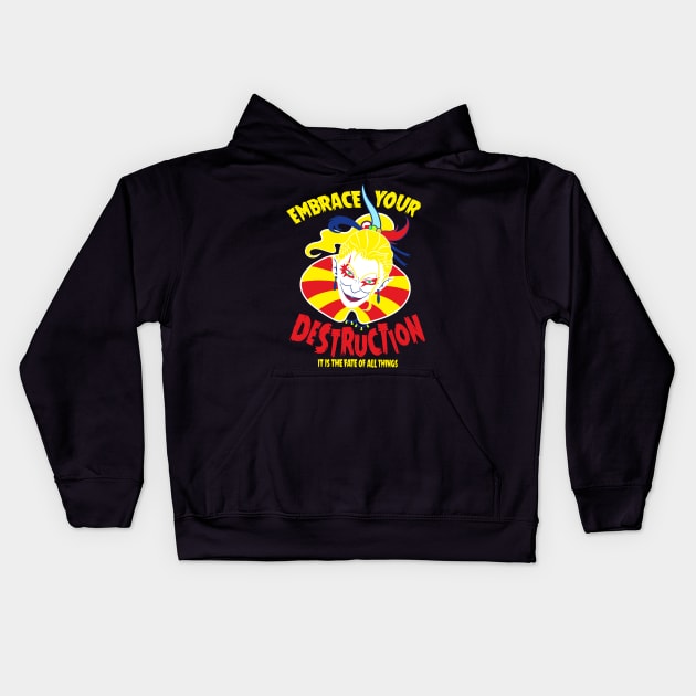 Embrace Your Destruction Kids Hoodie by machmigo